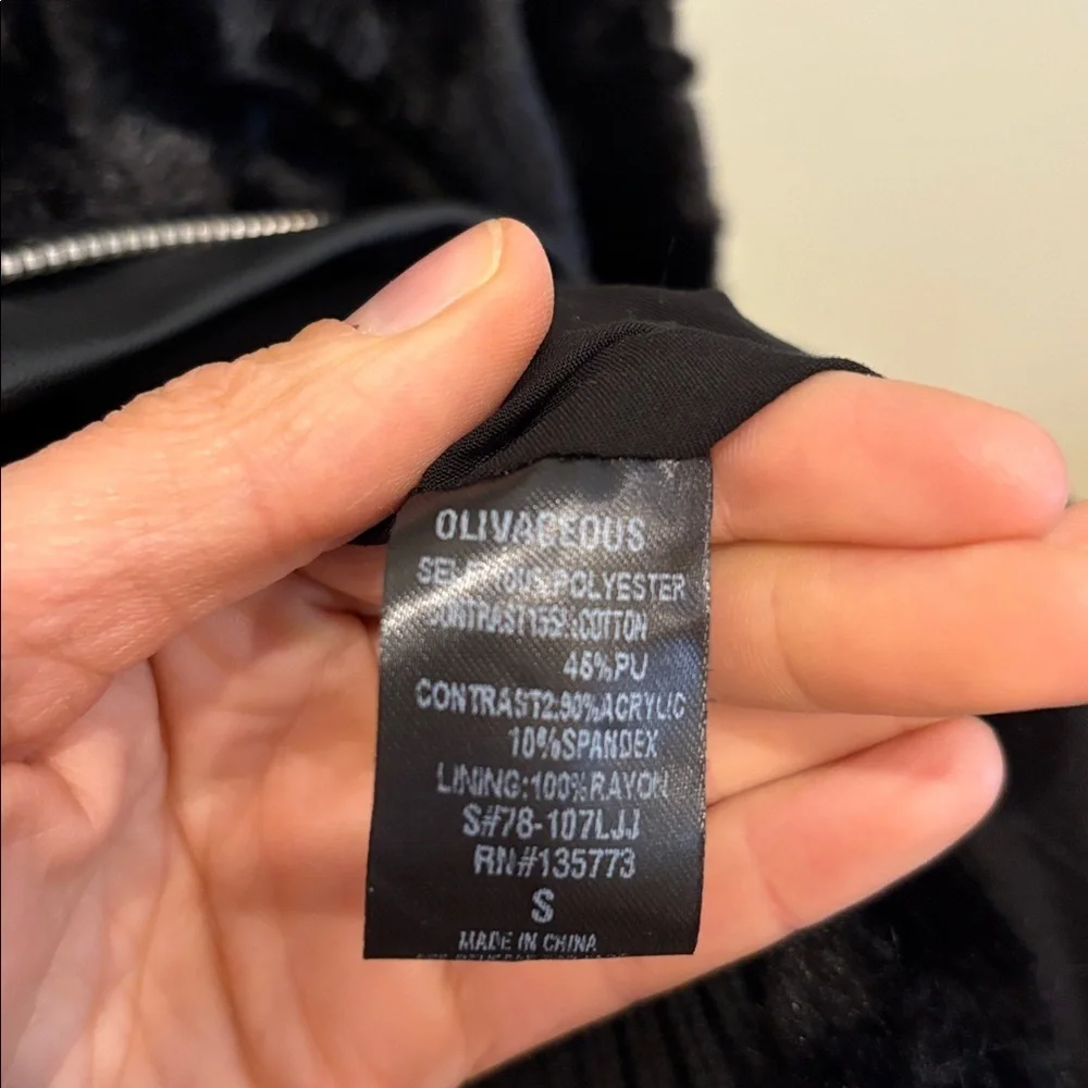 Olivaceous Black Teddy Jacket